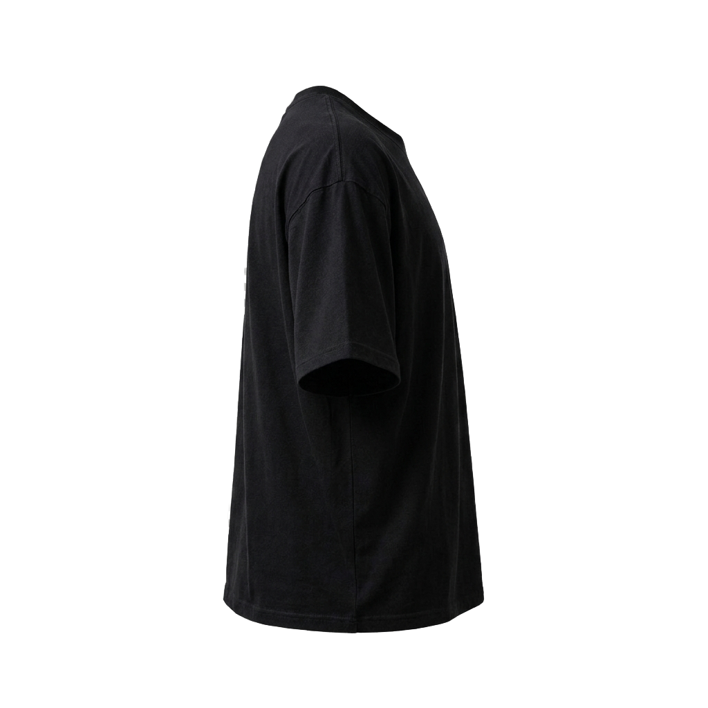 ブラックTシャツ 側面